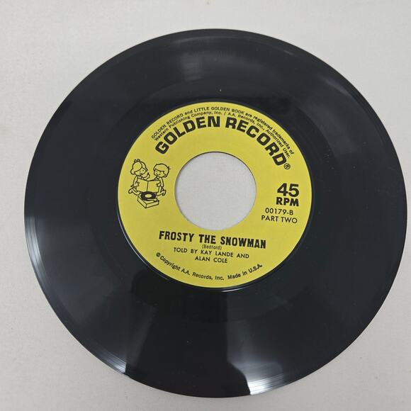 Little Golden Book Christmas Book 7" Records Rudolph Frosty‎ Night Before 45s - Picture 6 of 16